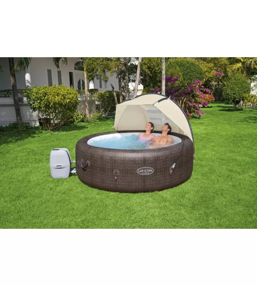 TETTUCCIO PARASOLE PER PISCINA SPA "LAY-Z-SPA" BESTWAY 183X94X109 CM - COD. 60304